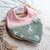 bavoir naissance lapin rose bambou