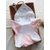 cape de bain bébé fille lapin rose