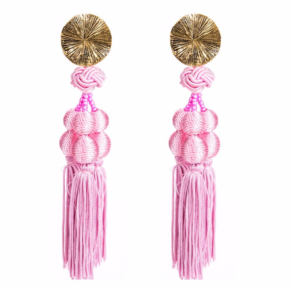 Yhpup-Nouvelle-Boh-me-Gland-Pom-Pom-Charme-Longues-Pendientes-Boucles-D-oreilles-Pour-Les-Femmes