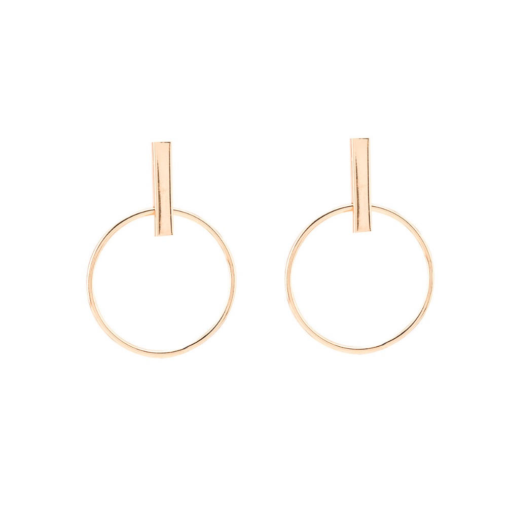 Nouveau-Minimaliste-Simple-G-om-trique-Grand-Cercle-Lumi-re-Or-Boucles-D-oreilles-Pour-Les