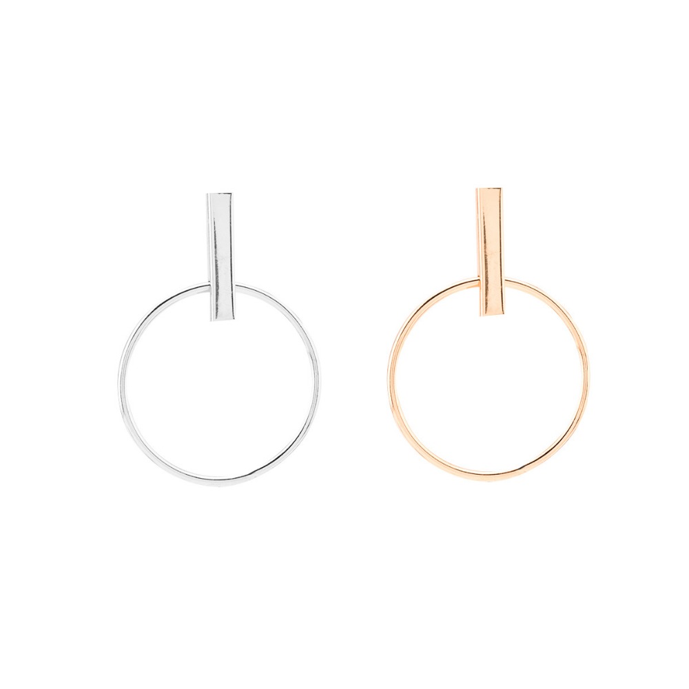 Nouveau-Minimaliste-Simple-G-om-trique-Grand-Cercle-Lumi-re-Or-Boucles-D-oreilles-Pour-Les