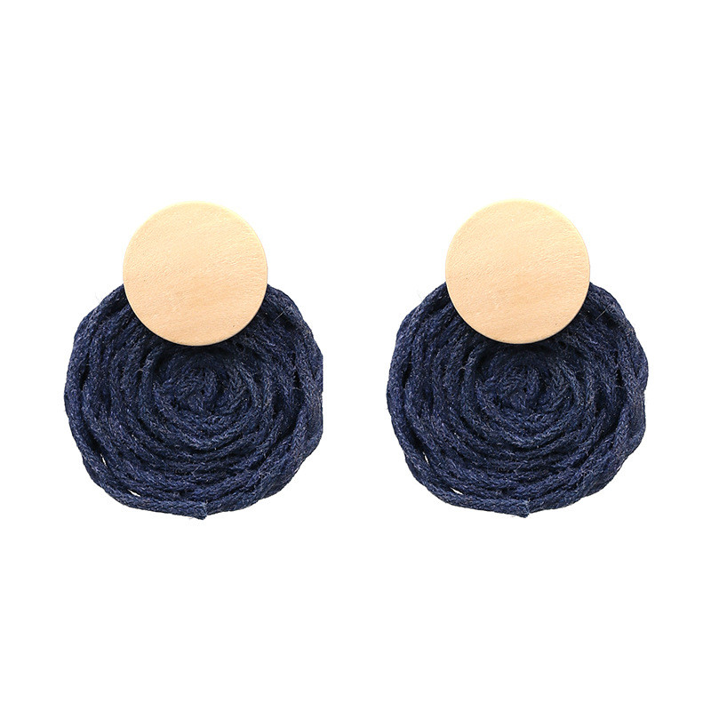 Corde-la-main-Armure-Ronde-Boucles-D-oreilles-pour-les-Femmes-Boh-me-Balancent-Boucles-D