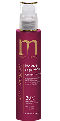 Mulato Vinacure Masque Régénérant - 200 ml - Extraits de feuilles de vigne, cure jeunesse et cheveux dévitalisés