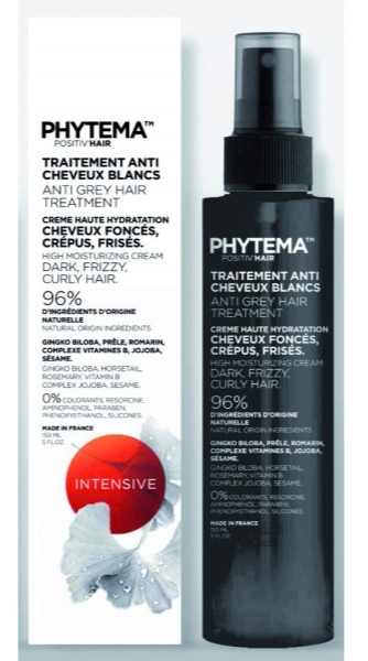 Phytema Positiv\'Hair - Crème spray haute hydratation - 250 ml - Complexes anti-âge neutralisant cheveux blancs