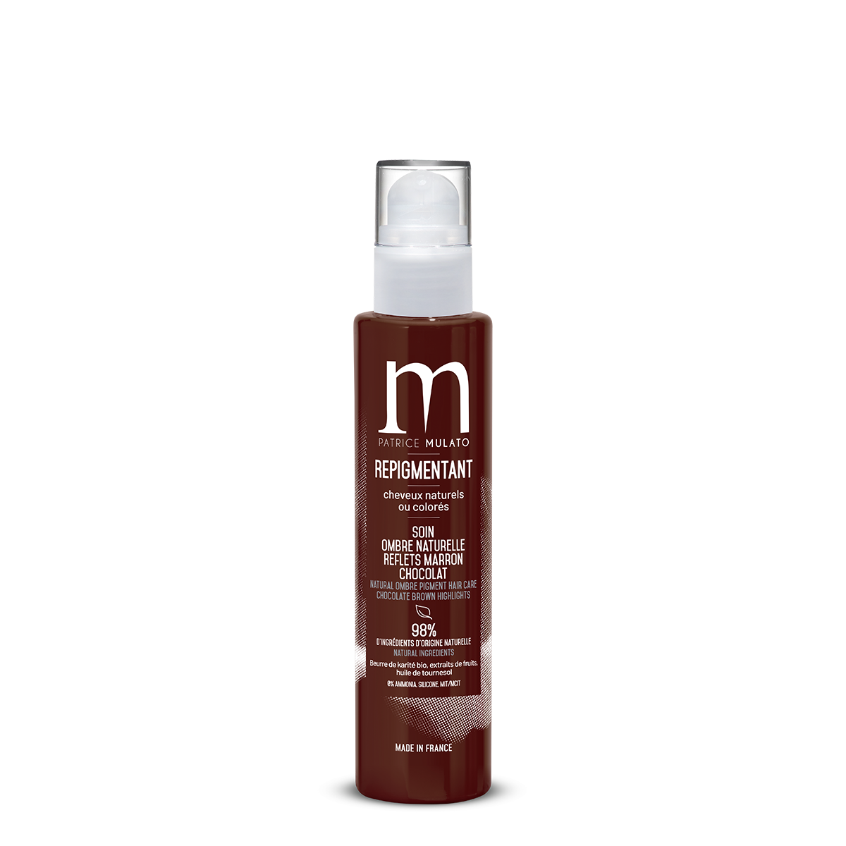 Mulato Soin Repigmentant Ombre Naturelle Reflets Marron chocolat - 200 ml - resplendit toutes les nuances marron