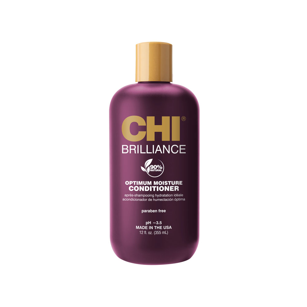 CHI Brilliance Optimum Moisture Conditioner - 355 ml - Monoï & Olive extrême réparation cheveux secs et abîmés