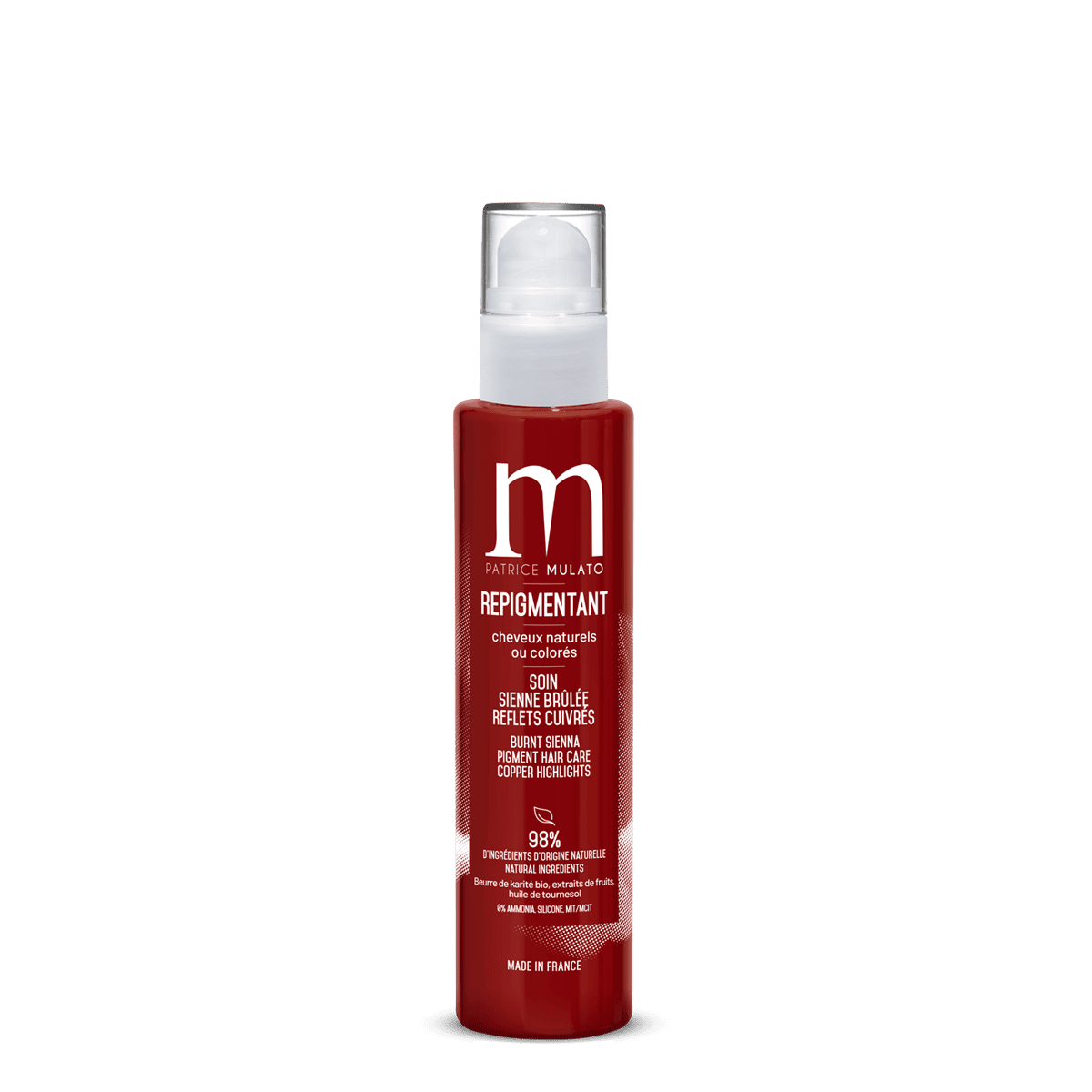Boutique Ajania - Mulato Soin repigmentant Sienne Brulée Reflets Cuivrées- 200 ml