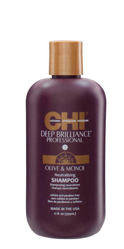 CHI Deep Brilliance neutralizing Shampoo - 355 ml - Ultra hydratant huile de Monoï