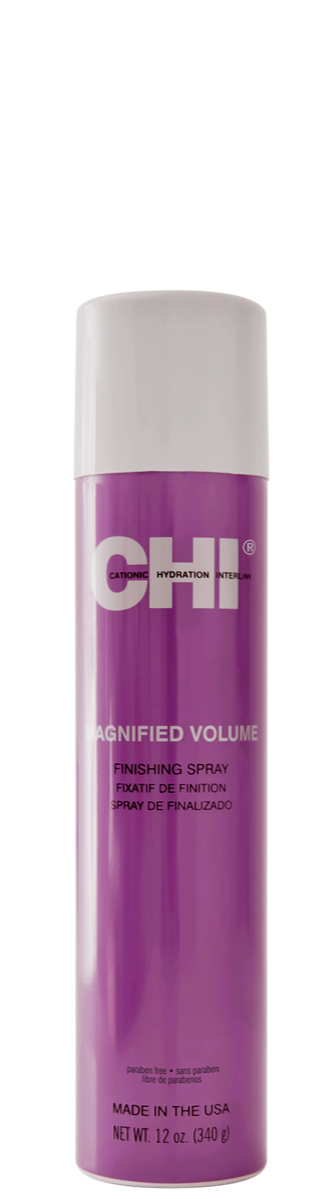 CHI Magnified Volume Finishing Hair Spray- 340 g - Spray mousse aux complexes céramiques et protéines, volume et brillance cheveux fins