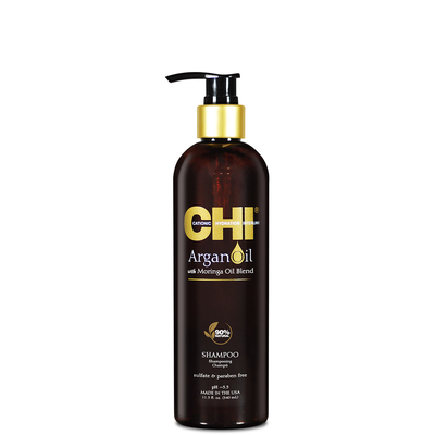 CHI Argan Oil Shampoo - 340 ml - Shampooing coup d'éclat Huile d'Argan et Huile de Moringa