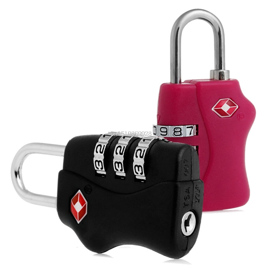 Serrure-TSA-R-armable-3-Chiffres-Combinaison-Voyage-Bagages-Valise-Code-de-Verrouillage-Cadenas