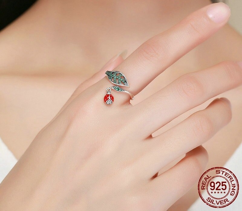 BAGUE-AJUSTABLE-COCCINELLE-ARGENT-925-ETOILEHARMONIE-FR