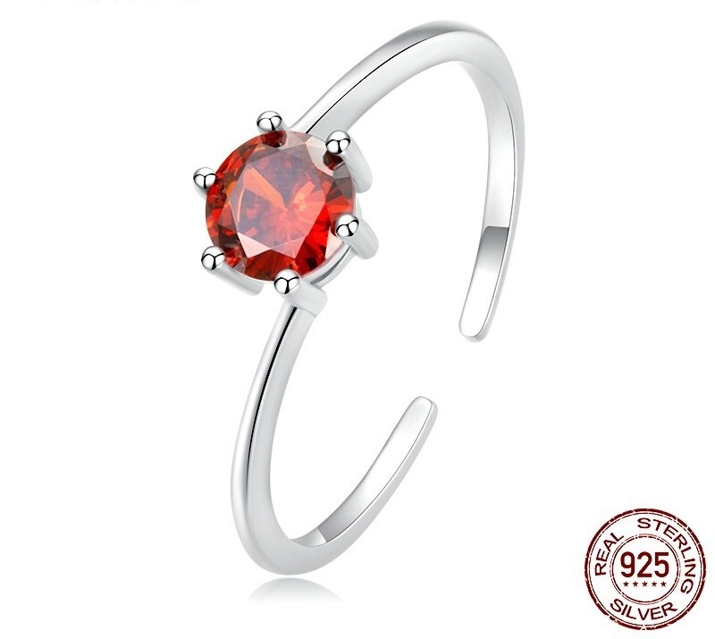 BAGUE-ÉTERNITÉ-ZIRCON-ROUGE-ARGENT-925-ETOILEHARMONIE-FR