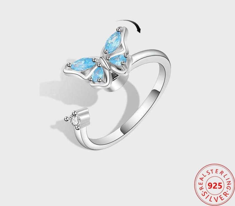 Bague ajustable papillon etoileharmonie