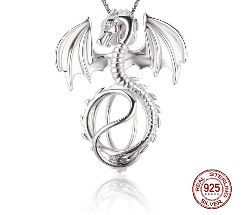 Pendentif Dragon argent sterling 925  etoileharmonie