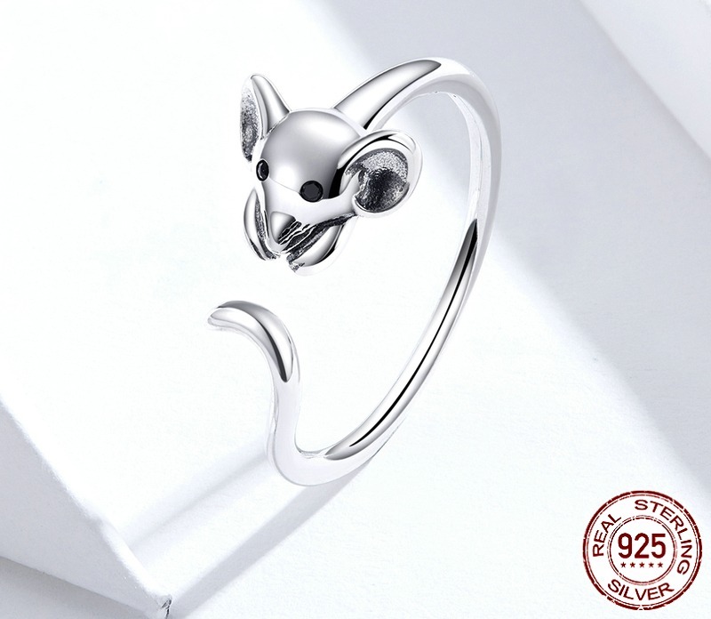 Bamoer-bague-ajustable-en-argent-Sterling-925-authentique-avec-souris-et-Animal-pour-femme-Bijoux-la