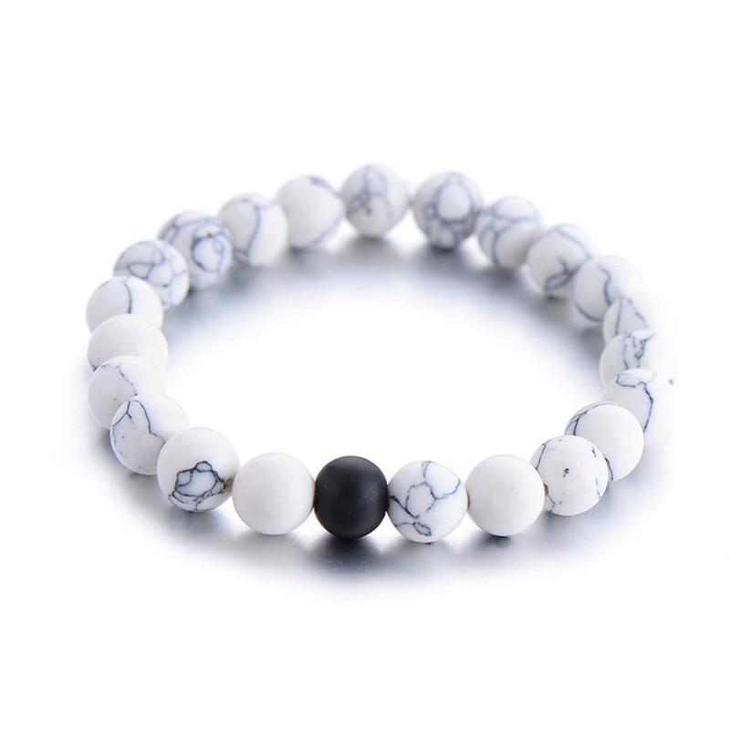 Bracelet perles double ying yang etoileharmonie