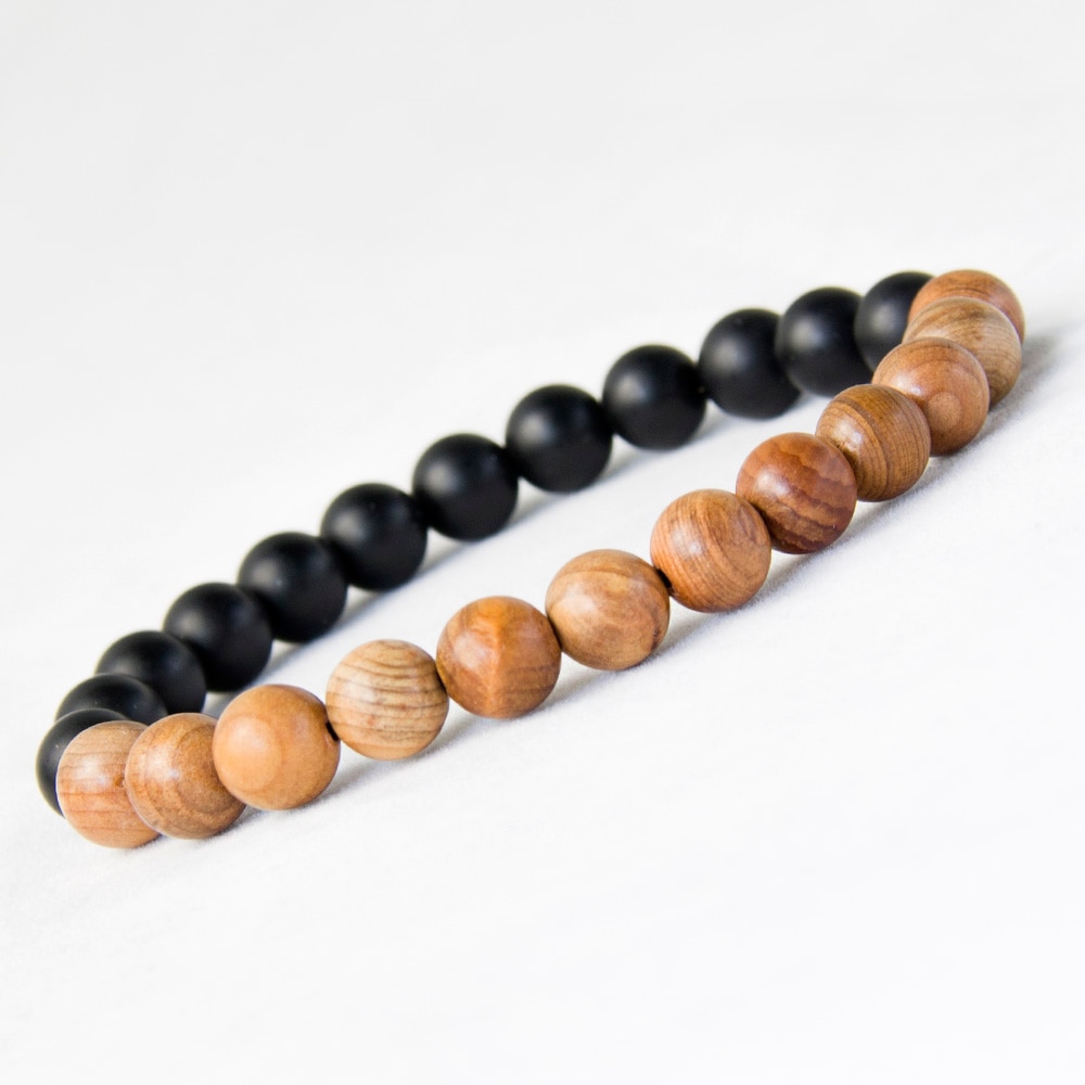 Nouveaux-hommes-perles-en-bois-naturel-Bracelets-noir-mat-Onyx-m-ditation-pri-re-perle-Bracelet