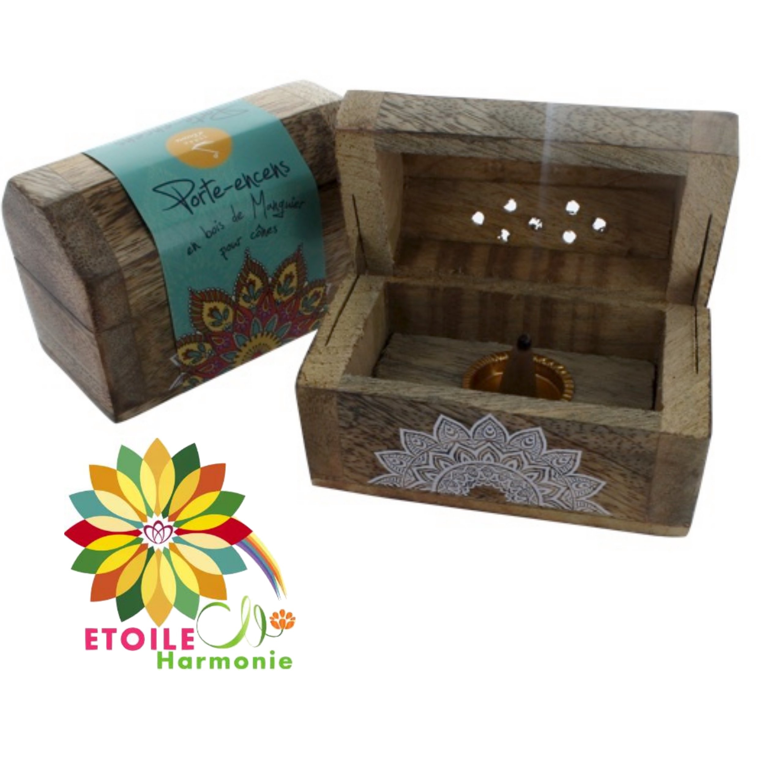 Kit encens satya et porte encens mandala