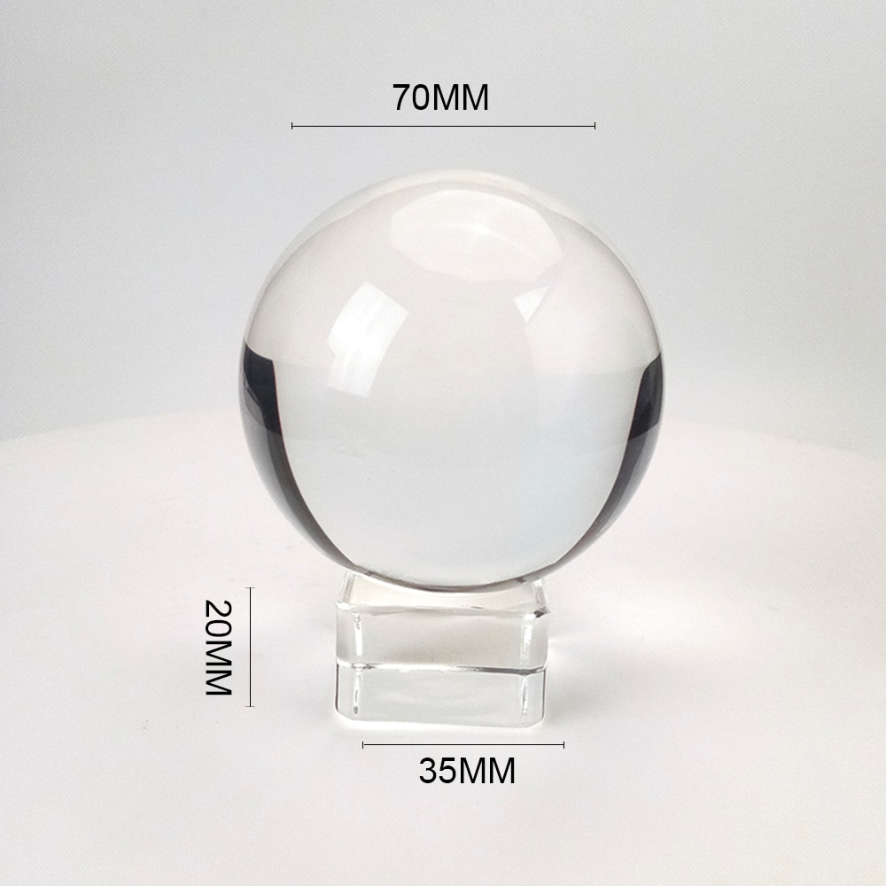 Boule de cristal en verre avec support –