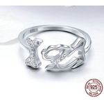 BAMOER-bague-en-argent-Sterling-925-pour-femme-anneau-de-doigt-en-forme-d-animaux-taille