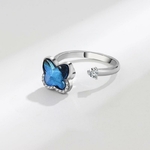 Bague ajustable papillon bleue etoileharmonie