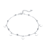 Chaînes de cheville en argent sterling 925 boucle