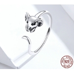 Bamoer-bague-ajustable-en-argent-Sterling-925-authentique-avec-souris-et-Animal-pour-femme-Bijoux-la