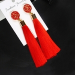 HOCOLE-Boh-me-Cristal-Gland-Boucles-D-oreilles-Noir-Blanc-Bleu-Rouge-Rose-Tissu-De-Soie