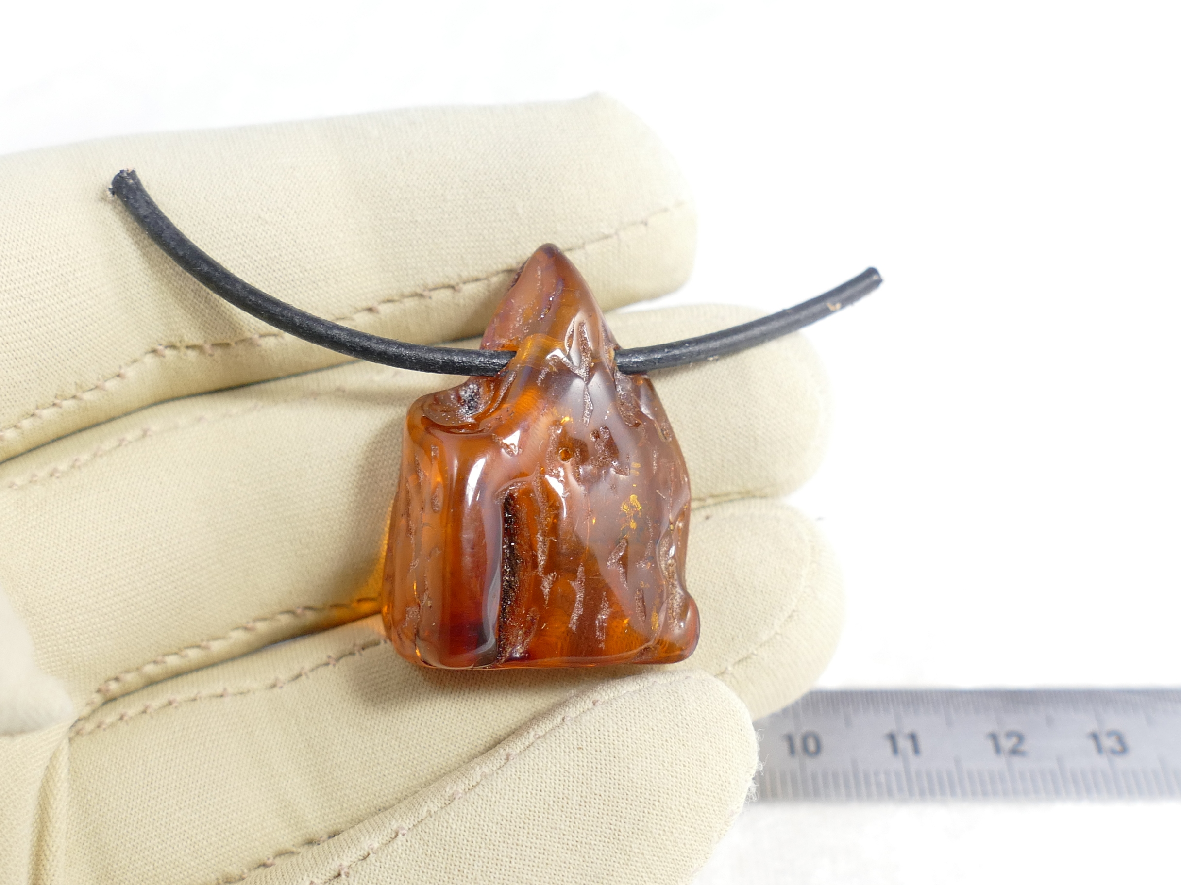 pendentif ambre naturel perle