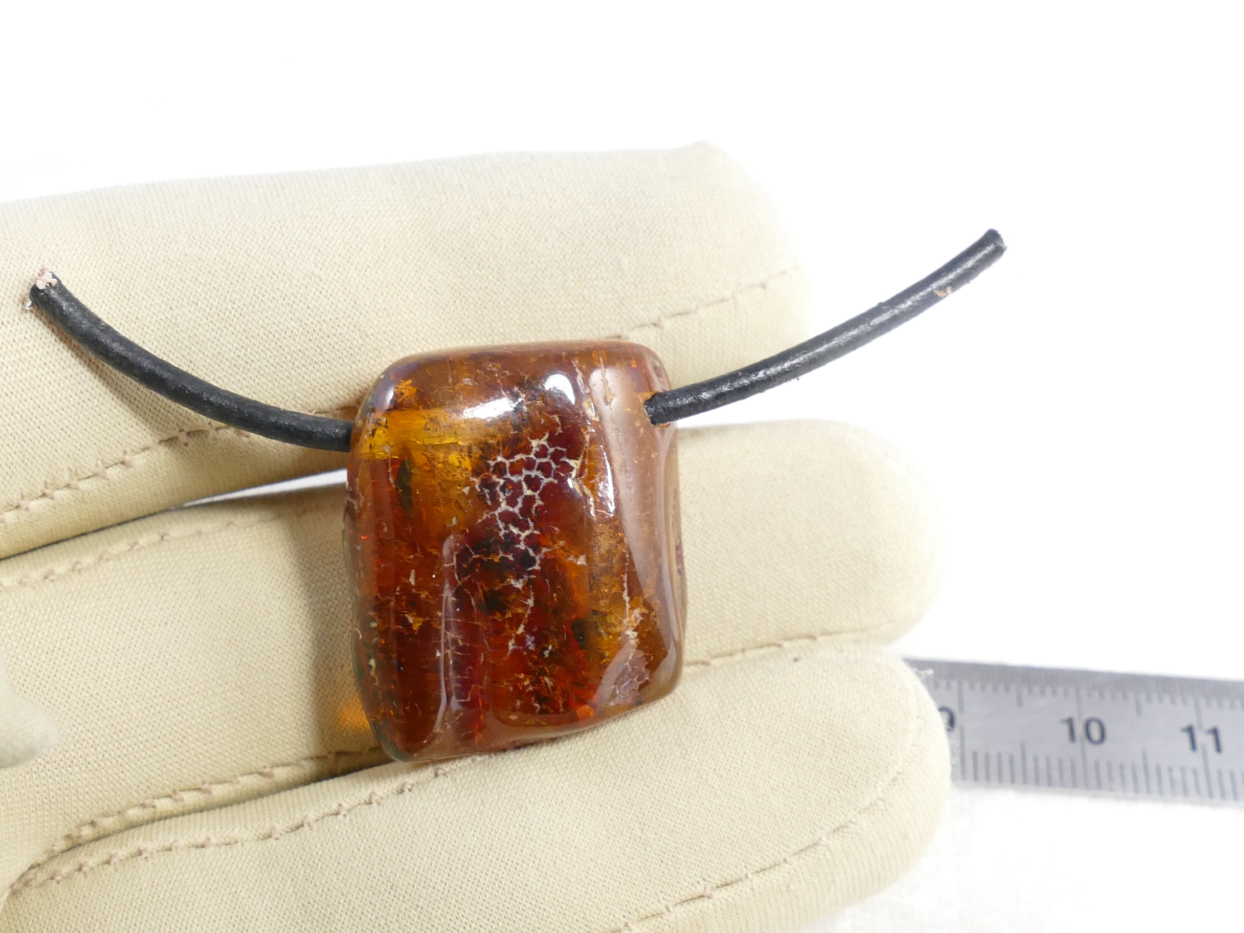 pendentif ambre naturel perle