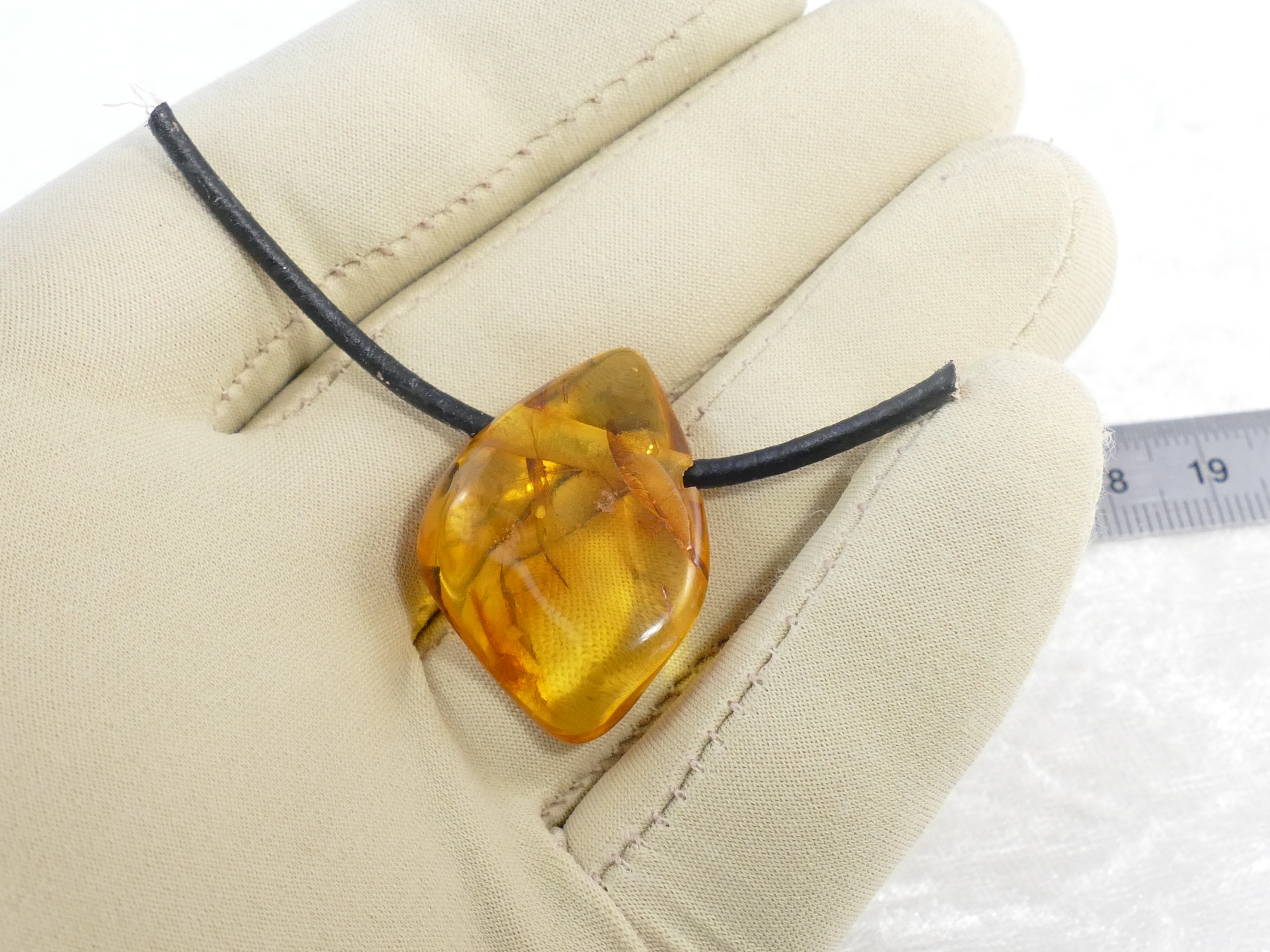 perle ambre naturel pendentif