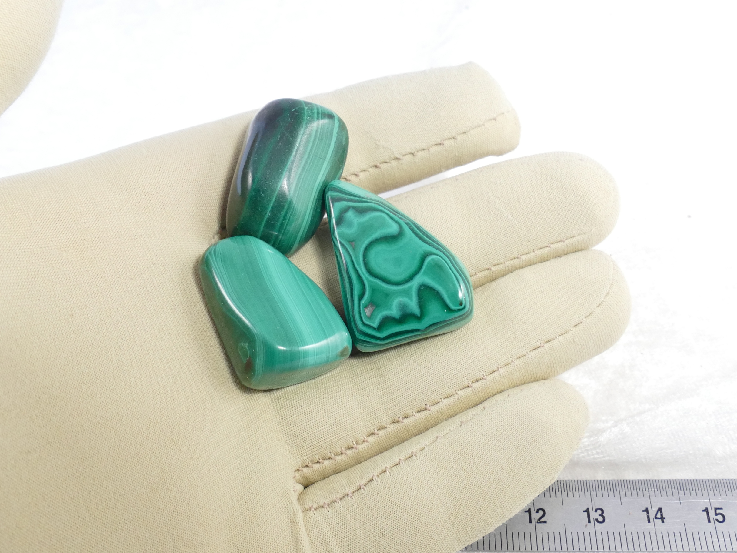 malachite naturelle roulée