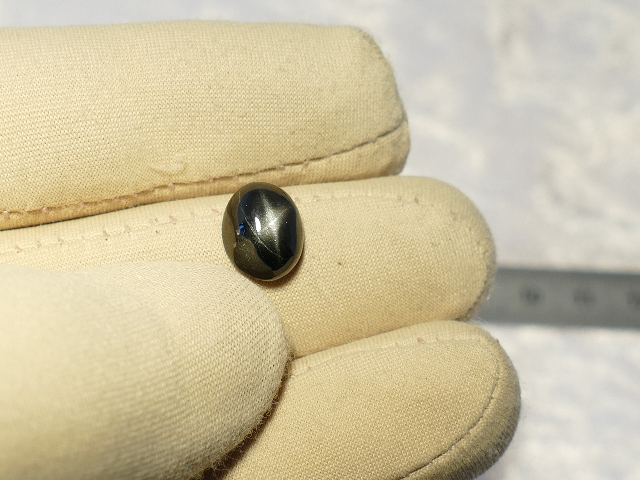 diopside étoilé naturelle cabochon ovale