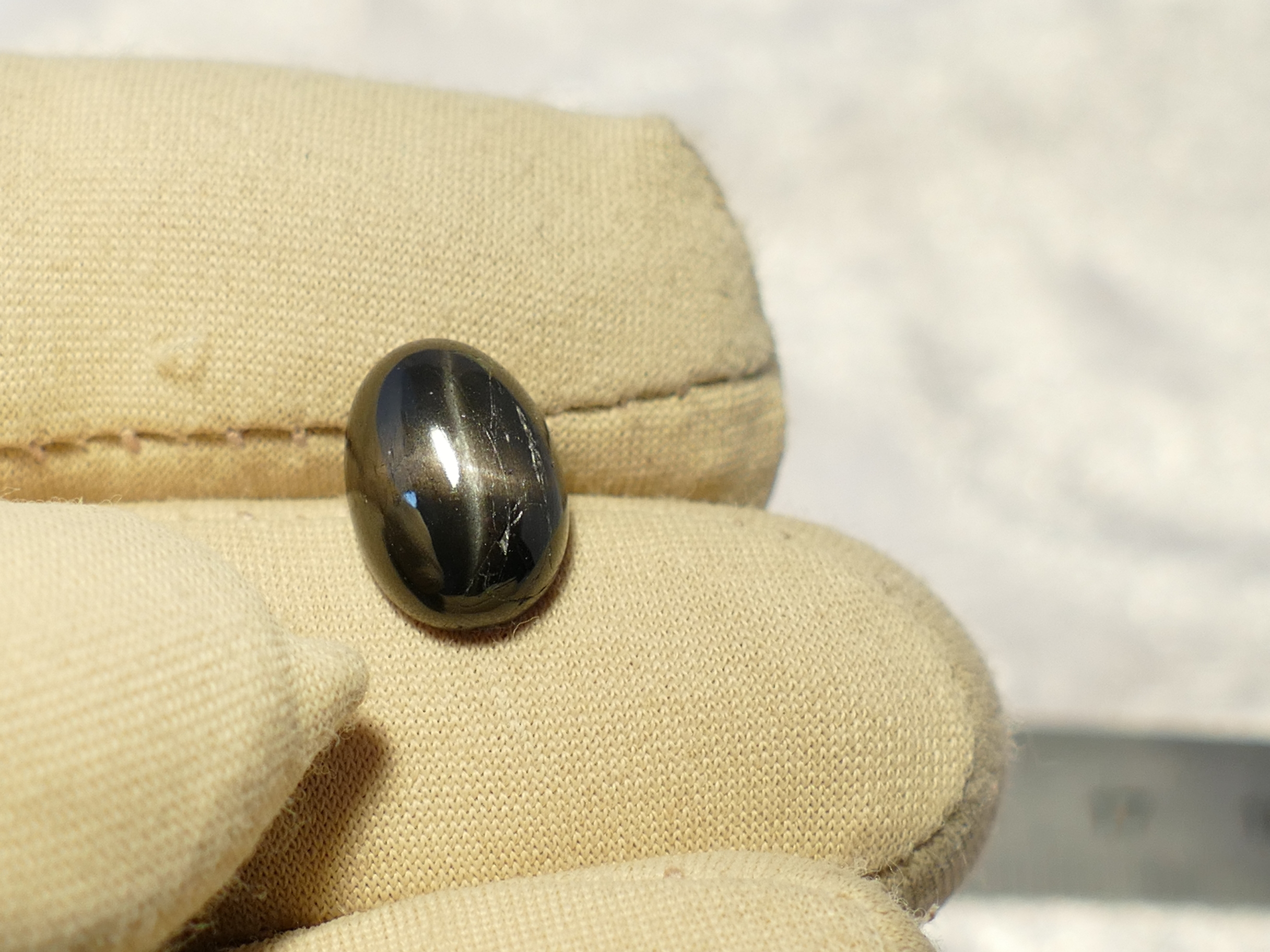diopside étoilé naturelle cabochon ovale