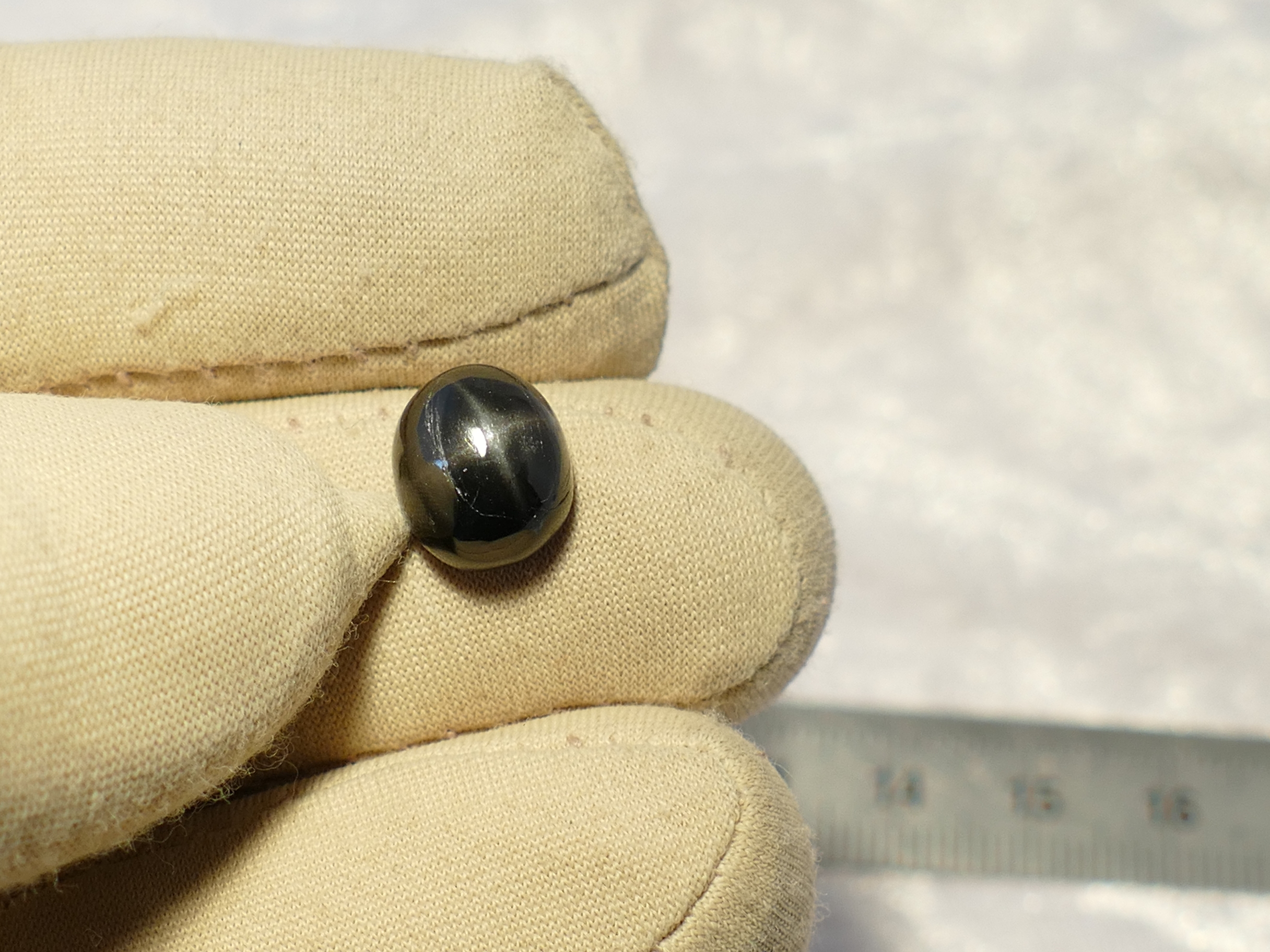 diopside étoilé naturelle cabochon ovale