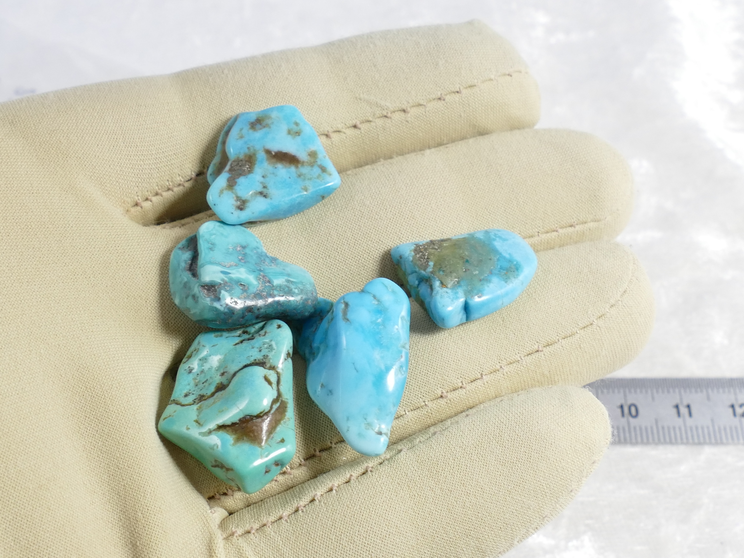 turquoise roulée naturelle