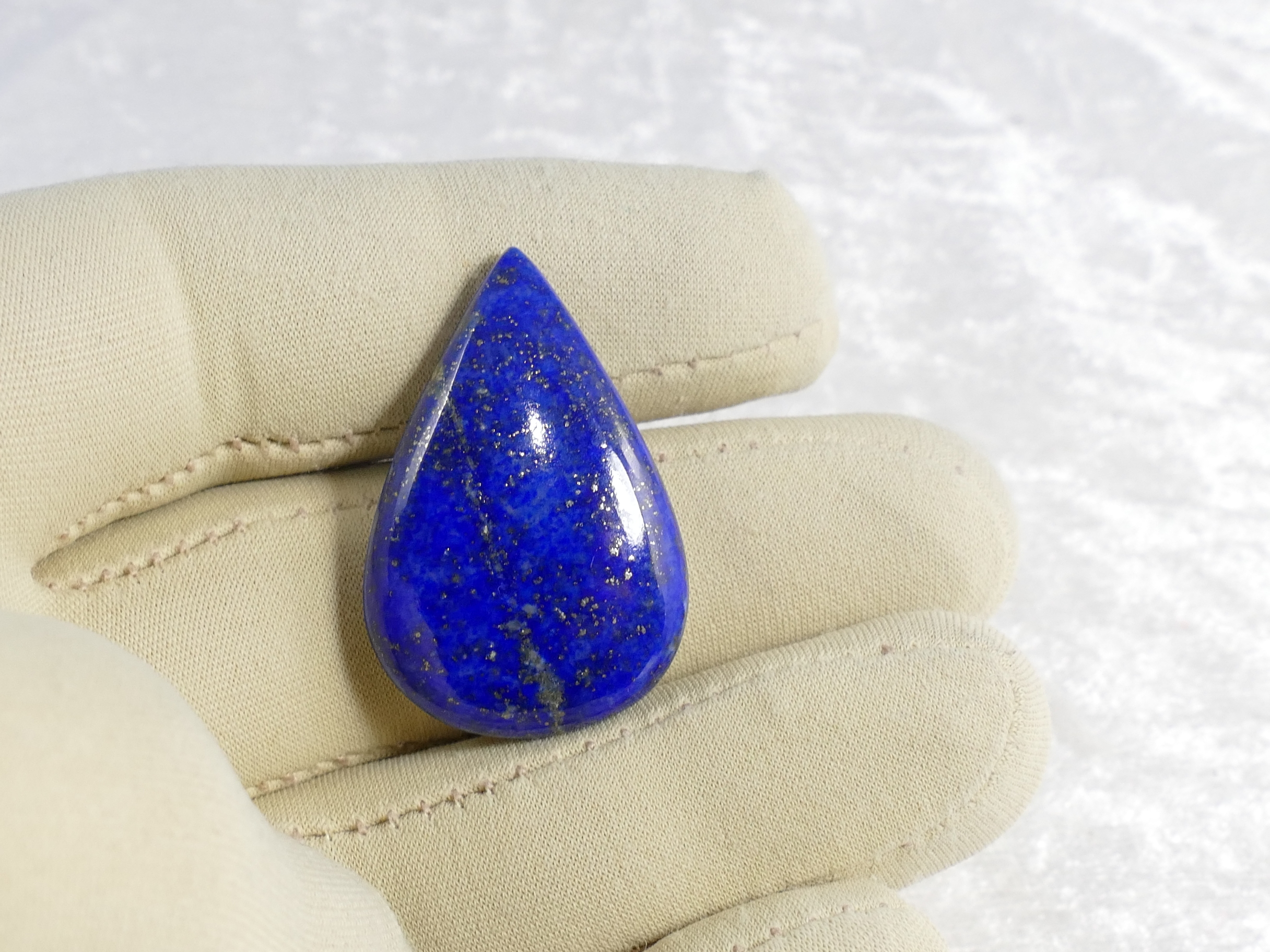 lapis lazuli naturel cabochon poire