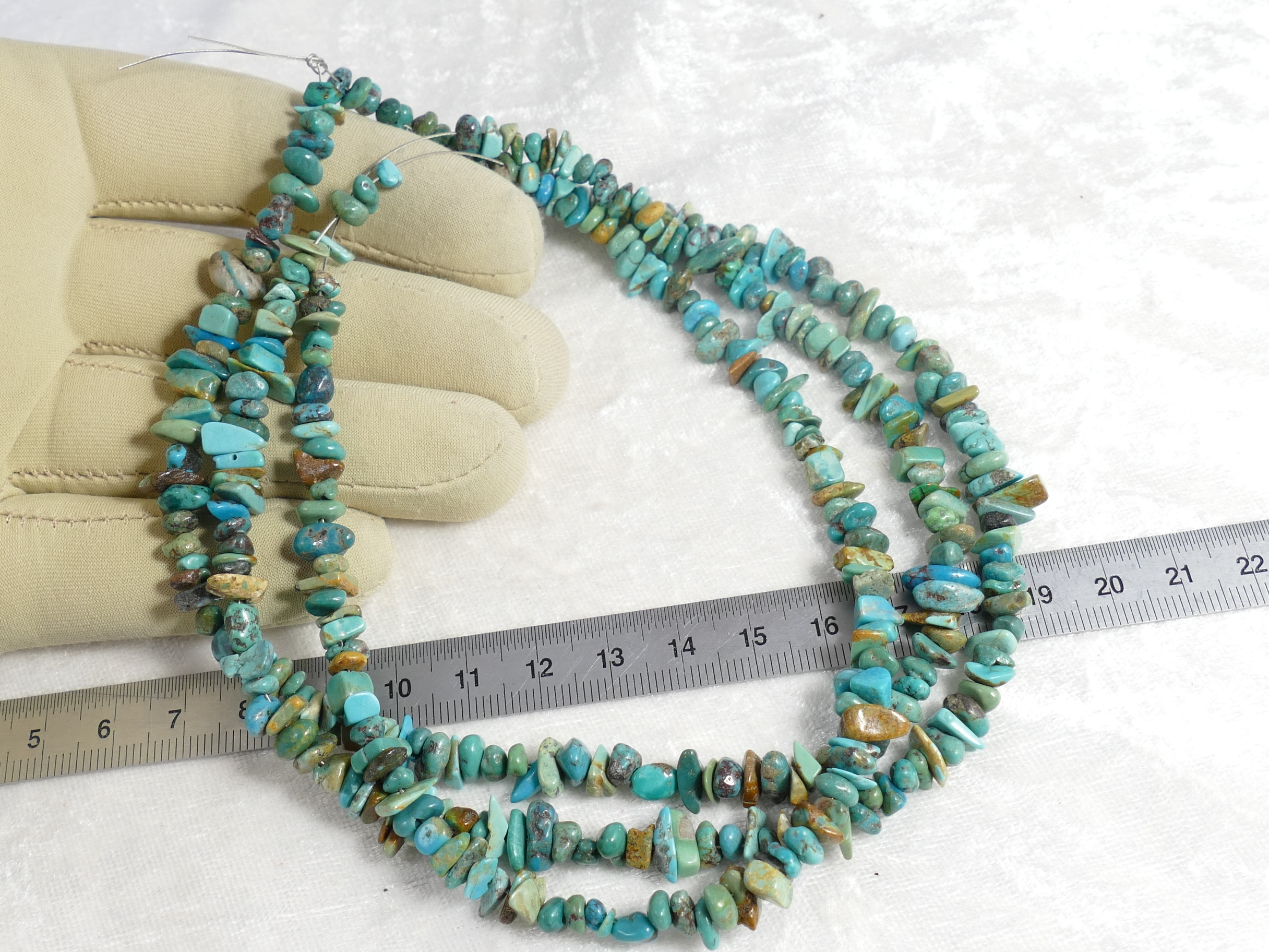 perle de turquoise naturelle chips