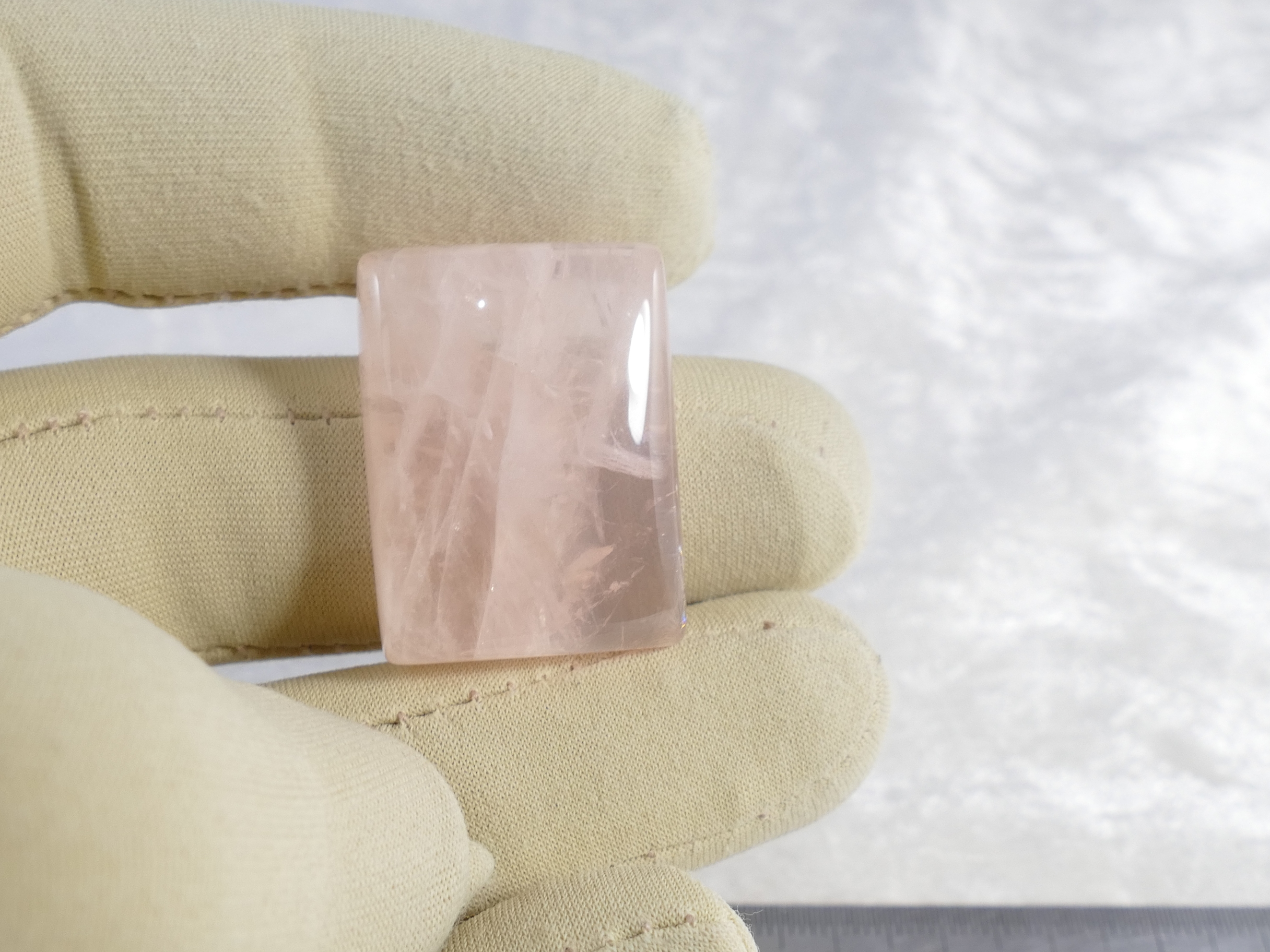 Cabochon quartz rose naturelle rectangle