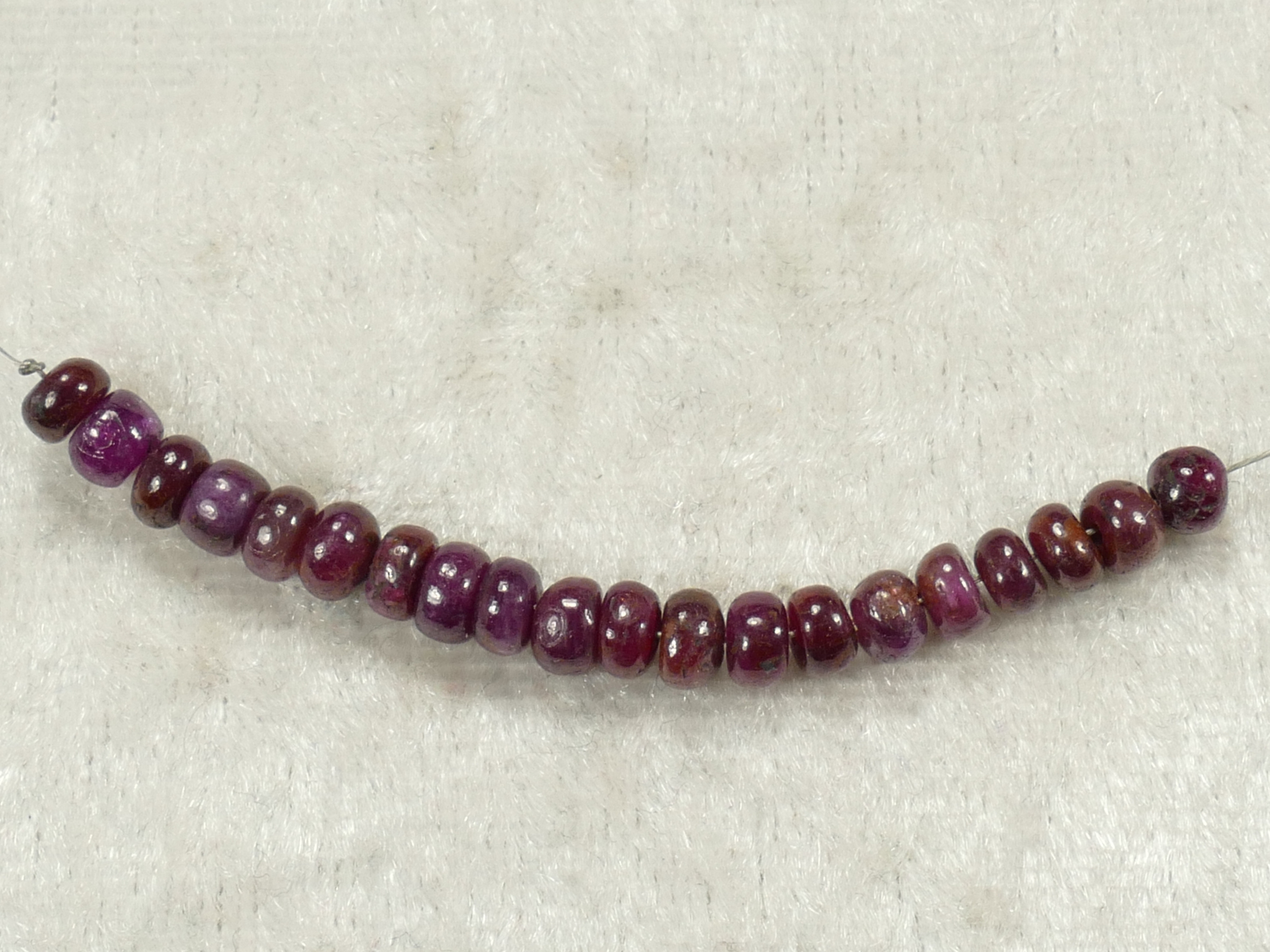 Rubis Rouge Ovale- Perles ovales pas cher