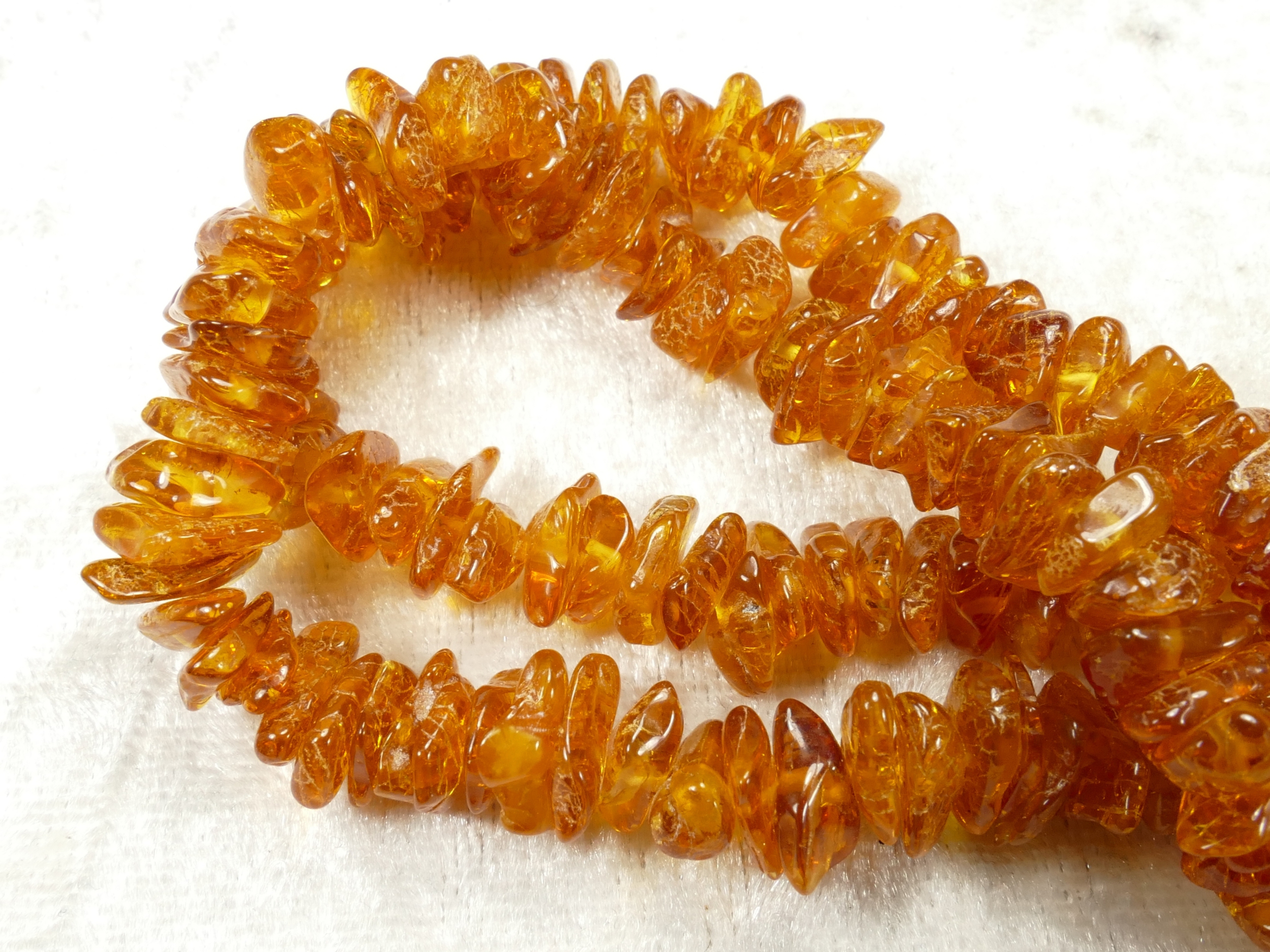 Collier Perles Ambre Naturel De La Baltique – Bijou Femme Cadeau – Nouveau Sans Emballage