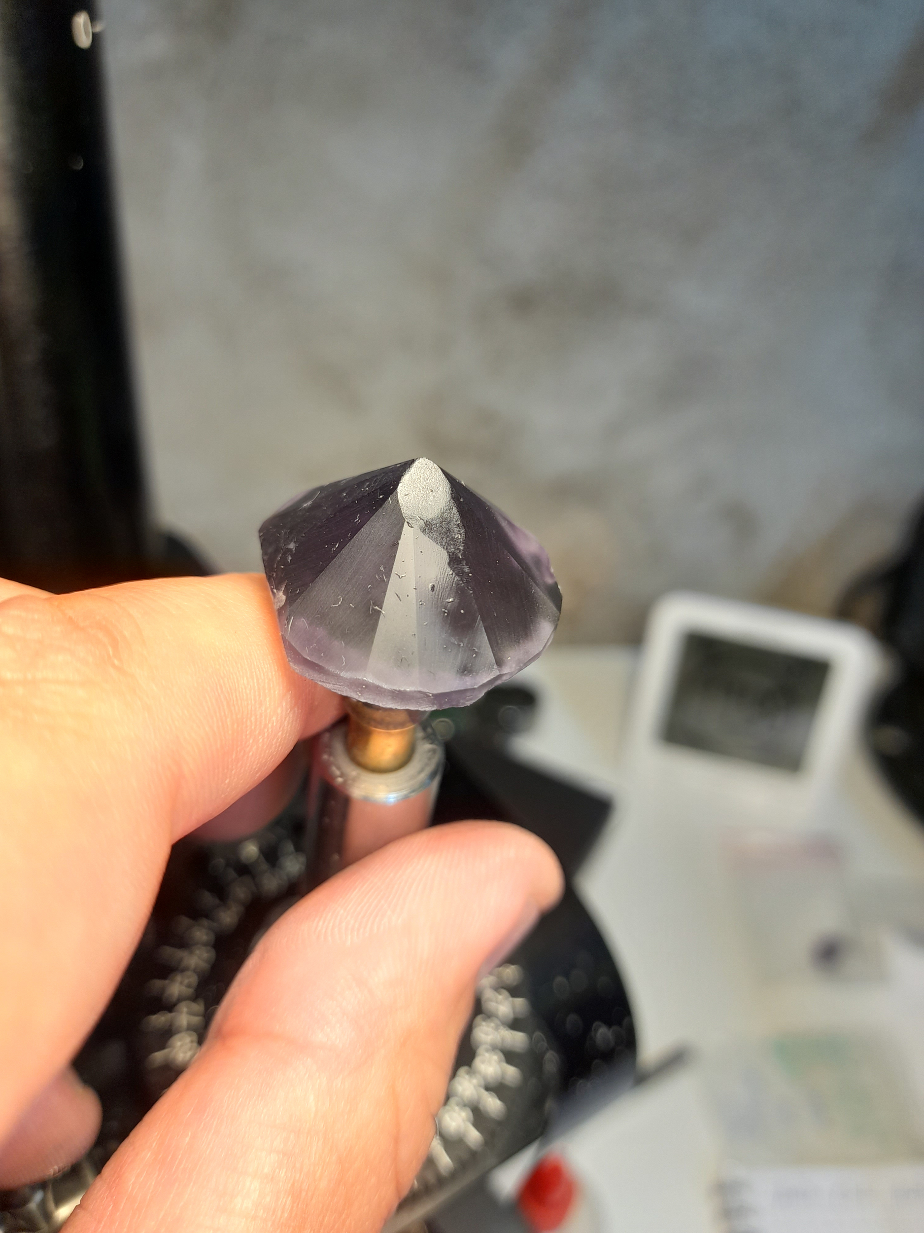 first facets on amethyst