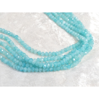 amazonite naturelle perle rondelle facettée