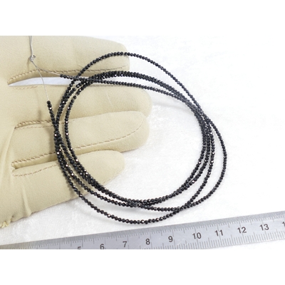 spinelle noir naturel perle ronde