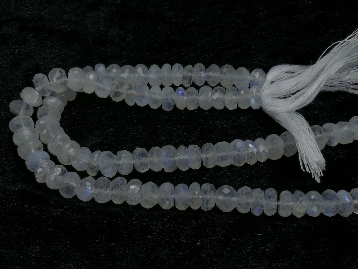 16.7mm Perle de Pierre de lune naturelle arc-en-ciel en goutte plate lisse (#PN691
