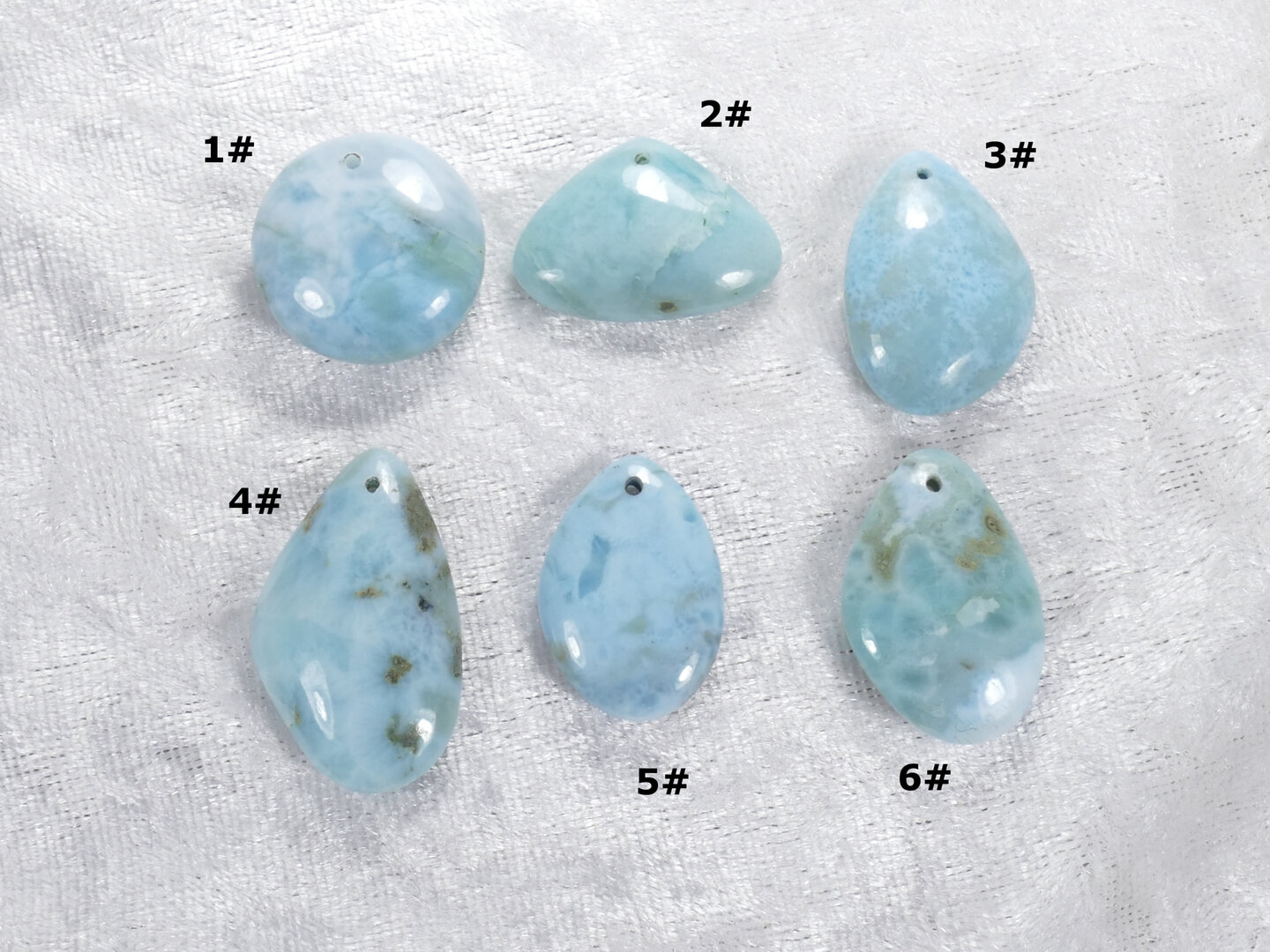 Perles Cube 3D Facettées En Larimar Naturel - 7,5 Mm - République Dominicaine - 130 Carats