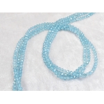 Apatite bleu naturelle madagascar perles facettée rondelle
