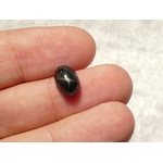 Diopside noir étoilé naturel cabochon