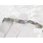 perle labradorite bleue rectangle naturelle